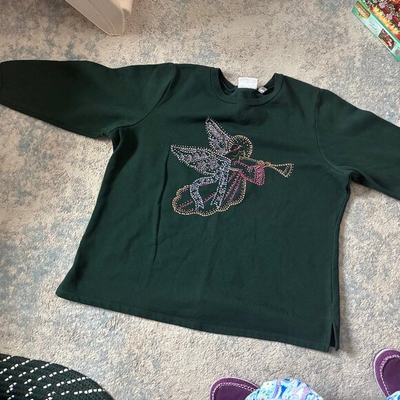 QUACKER FACTORY WOMAN'S 1X CHRISTMAS SWEATSHIRT - Picture 3 of 10